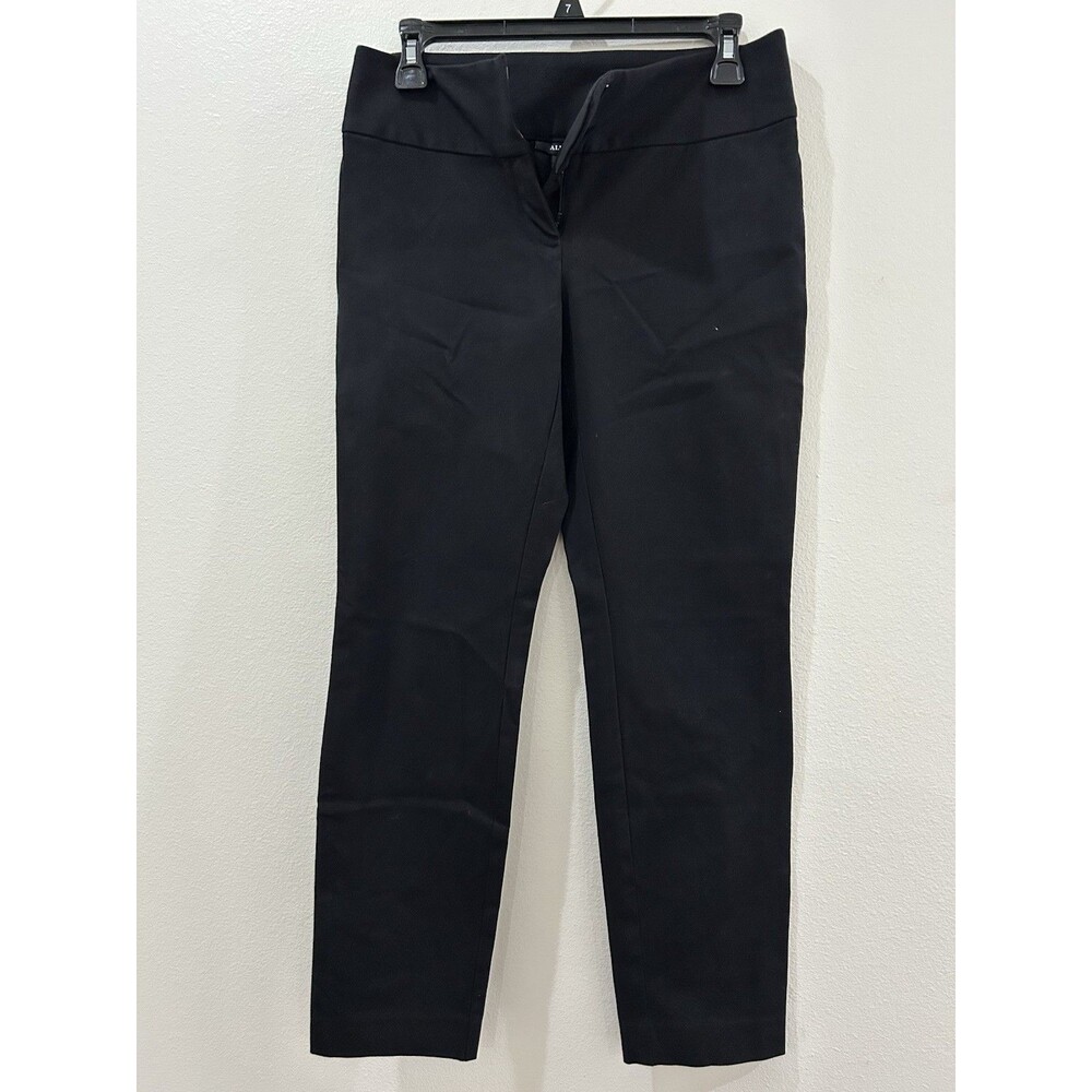 Alfania Womens Sz 6P Black Cropped Pants Zipper